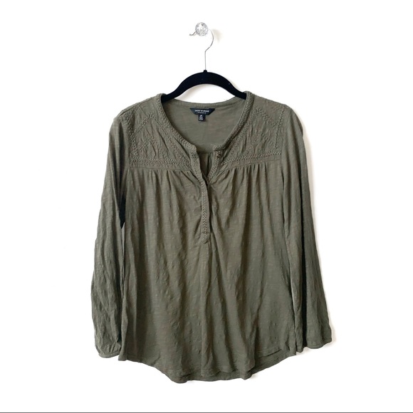 lucky brand green shirt